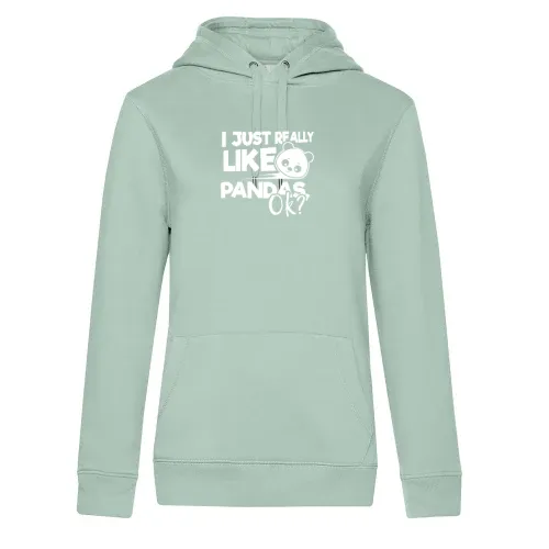 Panda Liebe über Alles Hoodie Frauen Queen Hooded