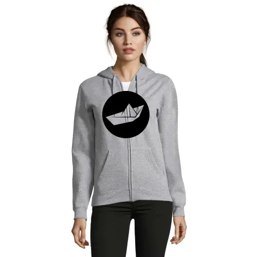 Papierschiff Origami Frauen Hoodie