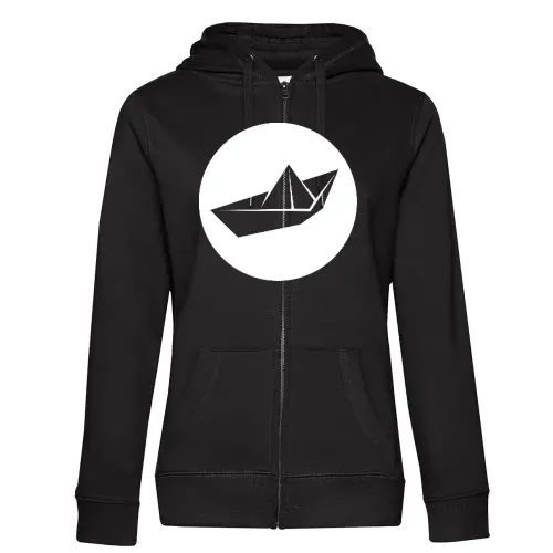 Papierschiff Origami Frauen Hoodie