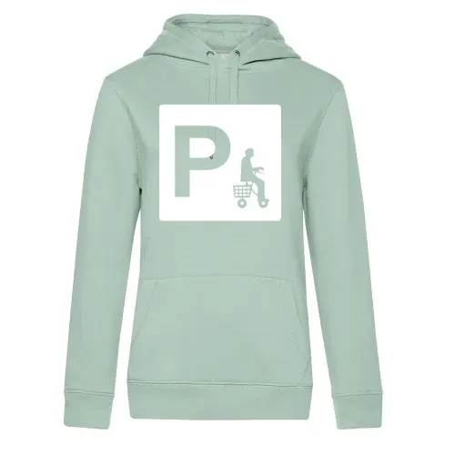 Parken mit Rollator Hoodie Frauen Queen Hooded