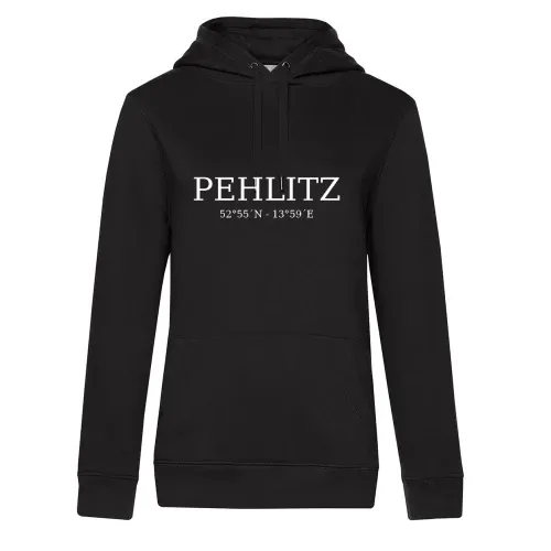 Pehlitz Koordinaten Hoodie Frauen Queen Hooded