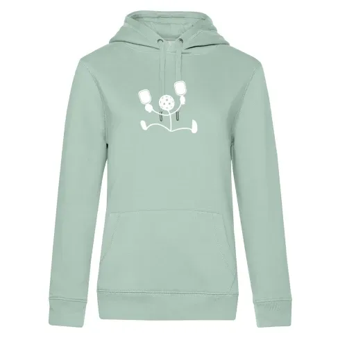 Pickleball Strichmännchen Hoodie Frauen Queen Hooded