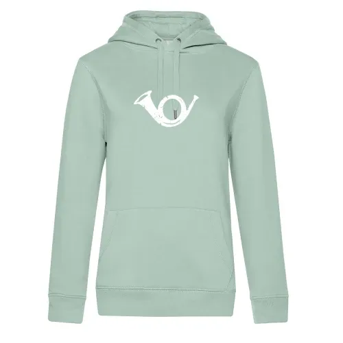 Post Postbote Horn Kostüm Briefträger Zusteller Frauen Hoodie Post Postbote Horn Kostüm Briefträger Zusteller Hoodie