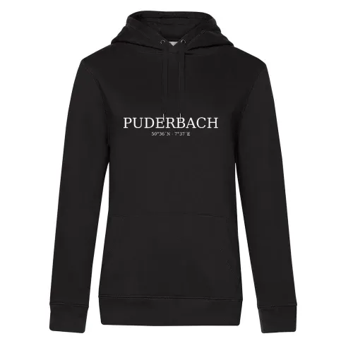 Puderbach Koordinaten Frauen Hoodie Puderbach Koordinaten Hoodie