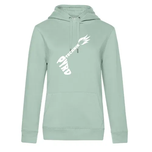 Pyrotechnikhand in Schrift Frauen Hoodie