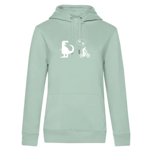 Radfahrer Dino TRex Motivation Mountainbiker Frauen Hoodie Radfahrer Dino TRex Motivation Mountainbiker Hoodie