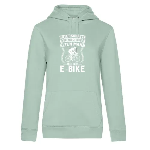 Radfahrer Fahrradfahren E Bike Fahrrad Rentner Hoodie