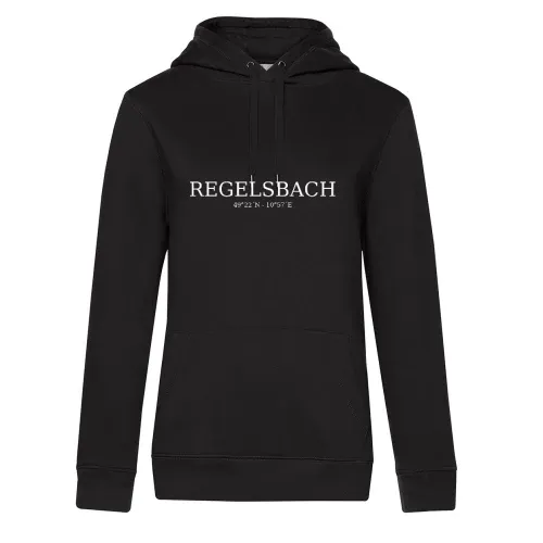 Regelsbach Koordinaten Hoodie Frauen Queen Hooded