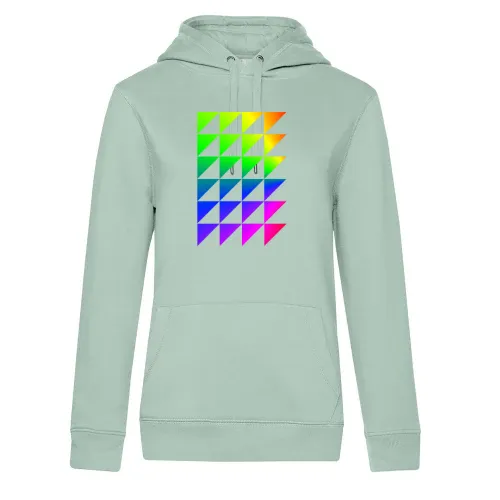 Regenbogendreiecke Frauen Hoodie Regenbogendreiecke Hoodie