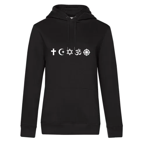 Religionen Symbole Frauen Hoodie