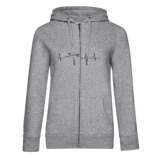 Rennrad Herzschlag Frauen Hoodie
