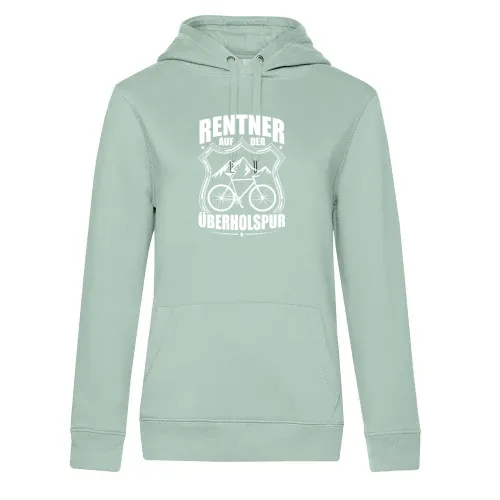 Rentner Ebike MTB Rente Fahrrad Überholspur Hoodie Frauen Queen Hooded