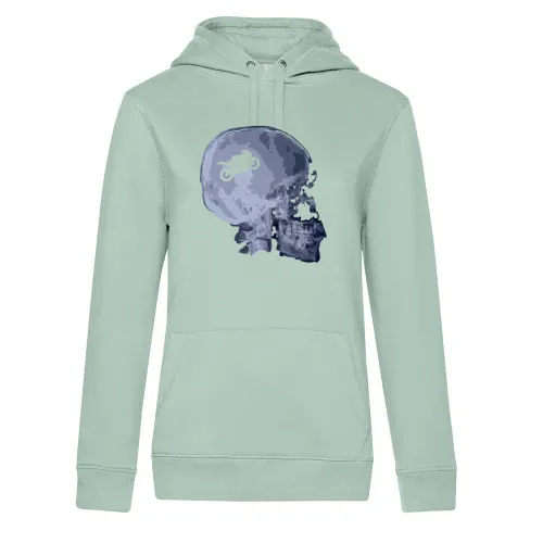Röntgen Motorrad Schädel Hoodie