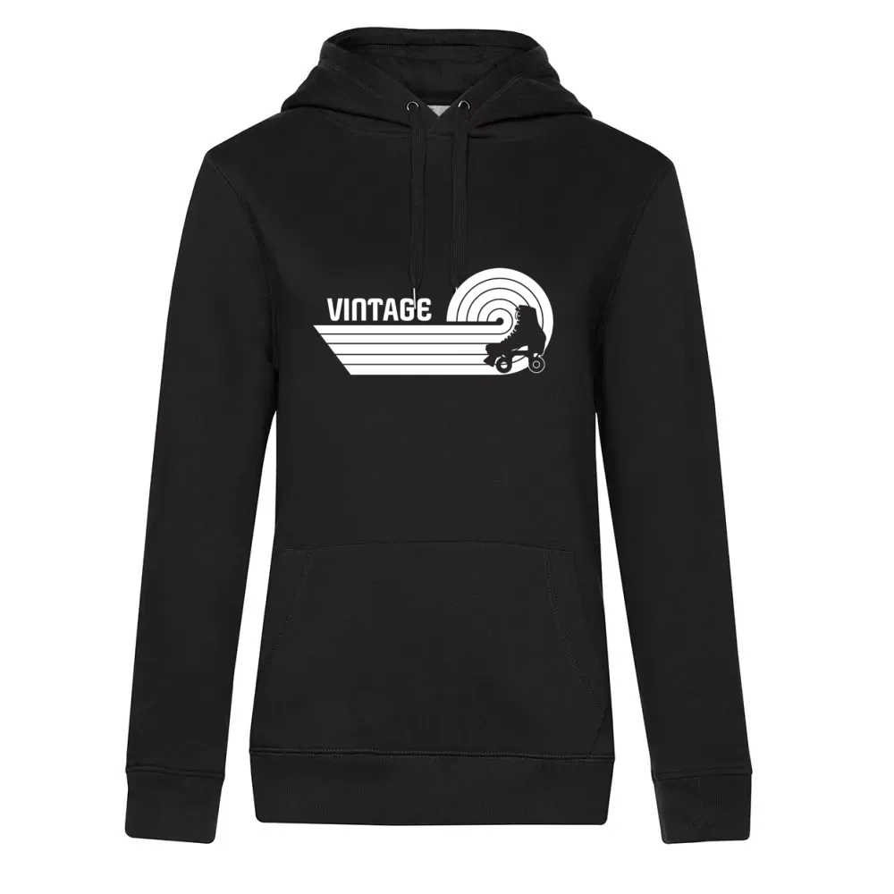  Frauen Hoodie mit Aufdruck 'Roller Skate Skaten Vintage Skater'