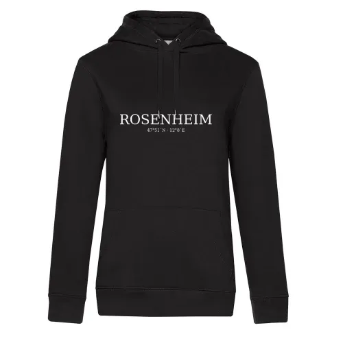 Rosenheim Koordinaten Hoodie Frauen Queen Hooded