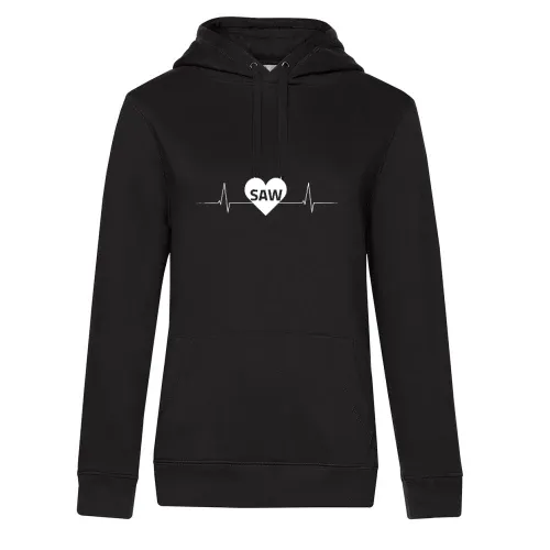 Salzwedel SAW Nummernschild Herzschlag Frauen Hoodie Salzwedel SAW Nummernschild Herzschlag Hoodie