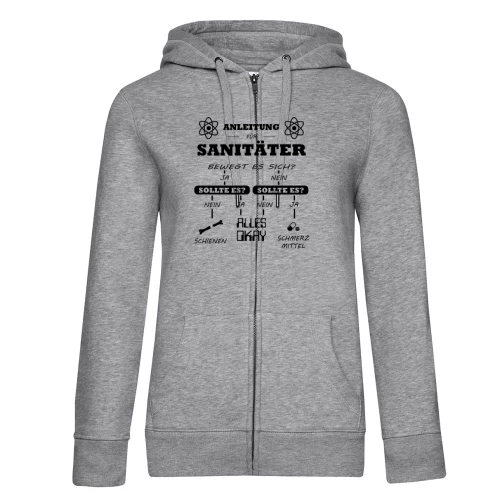 Sanitäter Anleitung Notfallsanitäter Checkliste Frauen Hoodie