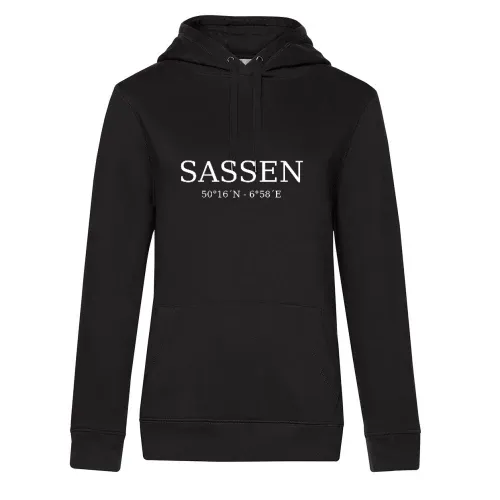 Sassen Koordinaten Frauen Hoodie Sassen Koordinaten Hoodie