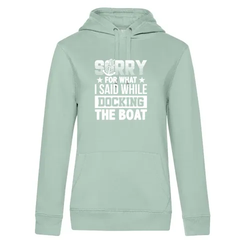 Schimpfender Bootsfahrer, Segelboot Fahrer, Anker Hoodie Frauen Queen Hooded