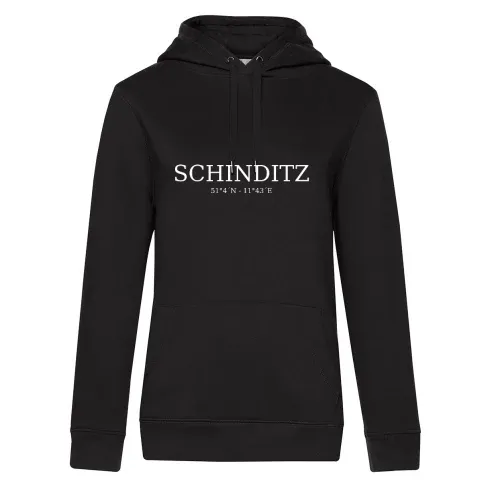 Schinditz Koordinaten Hoodie Frauen Queen Hooded