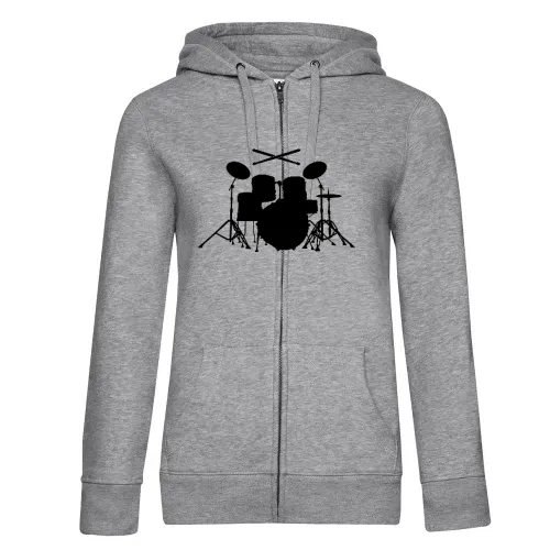 Schlagzeug mit Sticks Frauen Hoodie