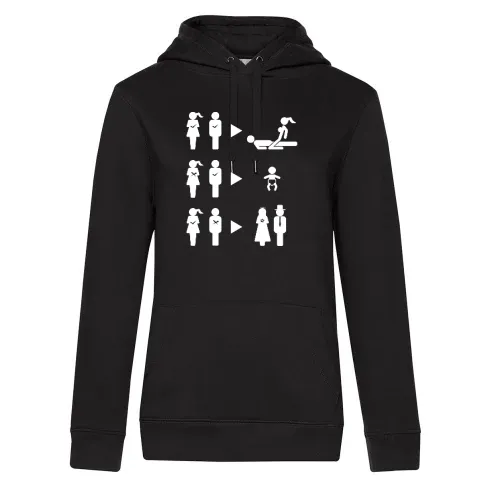 Schlaue Frau Schlauer Mann Hoodie