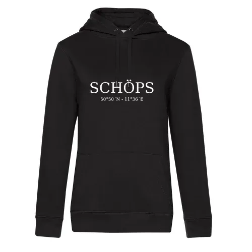 Schöps Koordinaten Hoodie Frauen Queen Hooded