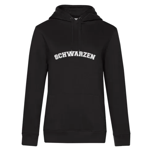 Schwarzen Hoodie Frauen Queen Hooded