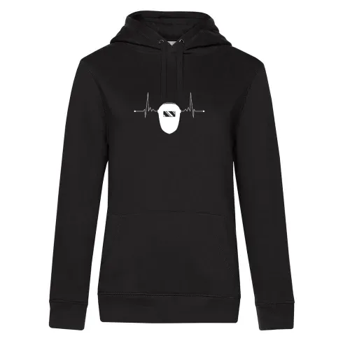Schweißer Schweißmaske Herzschlag Schweißen Motiv Hoodie