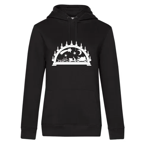 Schwibbogen Motorrad Evolution Frauen Hoodie Schwibbogen Motorrad Evolution Hoodie