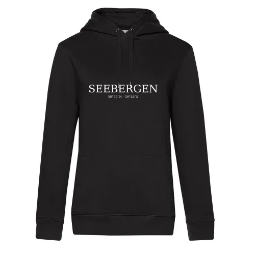 Seebergen Koordinaten Frauen Hoodie Seebergen Koordinaten Hoodie