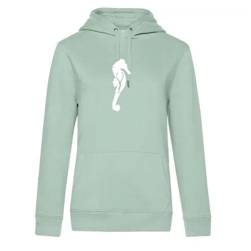 Seepferdchen Taucher Freitaucher Seepferd Hoodie Frauen Queen Hooded