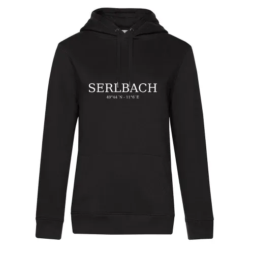 Serlbach Koordinaten Frauen Hoodie Serlbach Koordinaten Hoodie