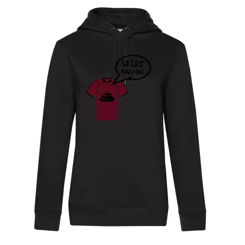 Shirt Happens Frauen Hoodie Shirt Happens Hoodie
