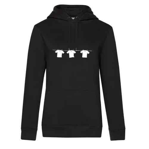 Shirts auf der Wäscheleine Hoodie Frauen Queen Hooded