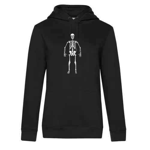 Skelett Frauen Hoodie