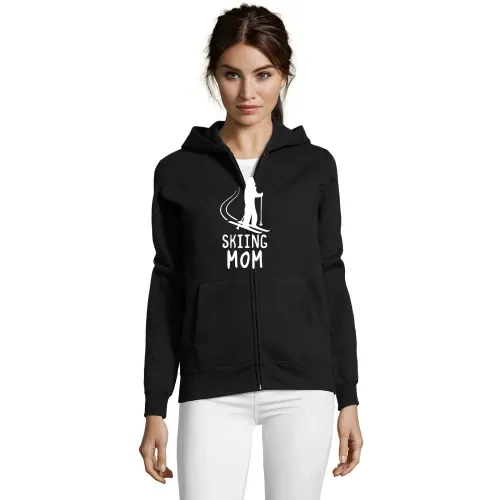Skiing Mom Frauen Hoodie