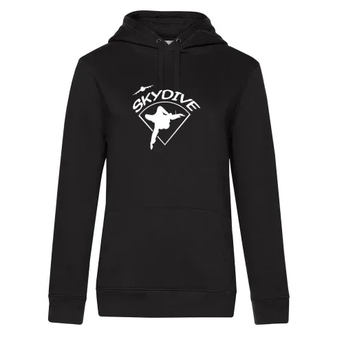Skydive Fallschirmspringer im freien Fall Hoodie Frauen Queen Hooded