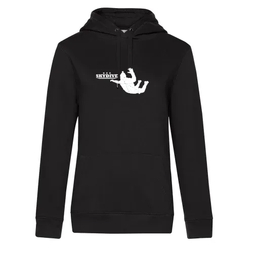 Skydive Fallschirmspringer im freien Fall Hoodie Frauen Queen Hooded