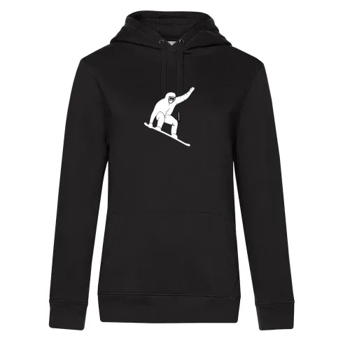 Snowboard Snowboarder Sprung Jump Trick Hoodie Frauen Queen Hooded