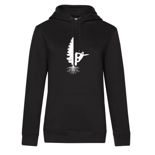 Snowboarder Off Piste Baum Snowboarden Boarder Frauen Hoodie Snowboarder Off Piste Baum Snowboarden Boarder Hoodie