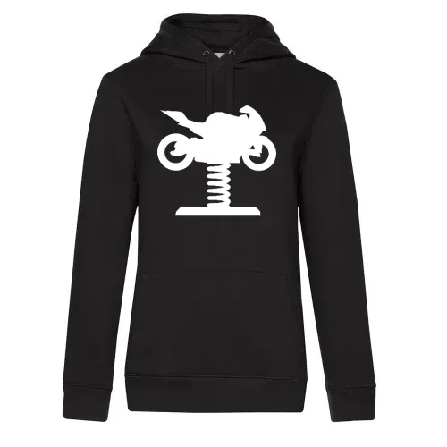 Spielplatzmotorrad zum Wackeln mit Feder Hoodie