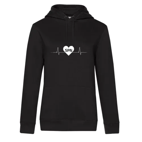 Spree, Neiße SPN Nummernschild Herzschlag Frauen Hoodie Spree, Neiße SPN Nummernschild Herzschlag Hoodie