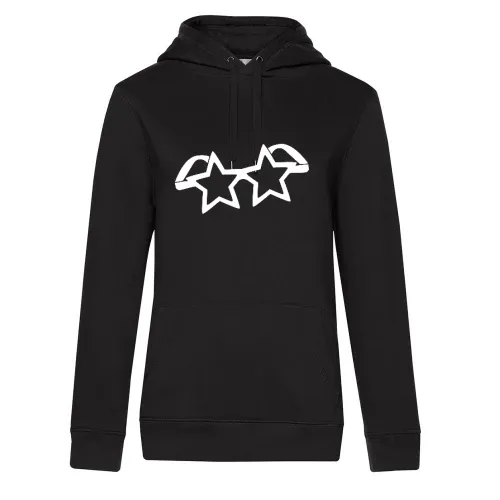 Sternen Brille Hoodie Frauen Queen Hooded