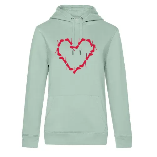 Stöckelschuhe Herz Hoodie Frauen Queen Hooded