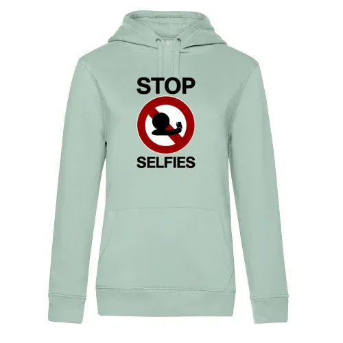 stop selfies Verbotsschild Hoodie