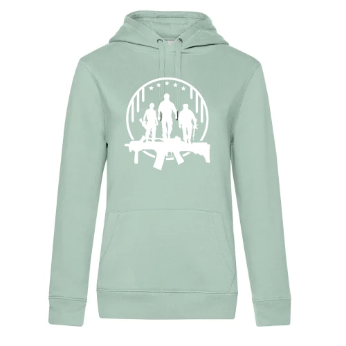 Sturmgewehr Logo - Bundeswehr Soldat im Einsatz Frauen Hoodie