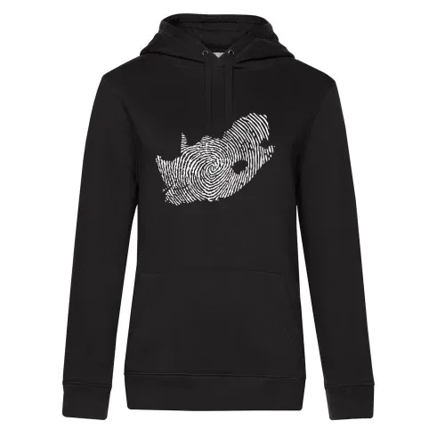 Südafrika Fingerabdruck Hoodie Frauen Queen Hooded