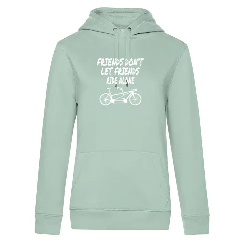 Tandem Fahrrad Biker Freundschaft Hoodie