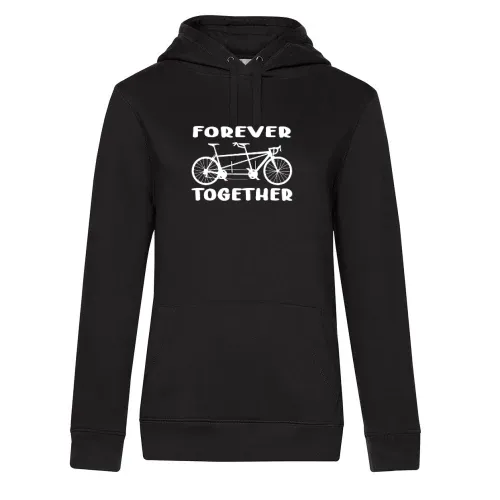 Tandem Fahrrad Forever Together Radfahrer Tandem Hoodie